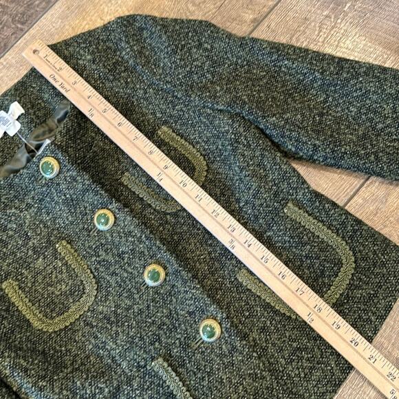 NWT Ann Taylor Loft Petites Green Blended Wool Blazer Size 6P - Picture 4 of 11